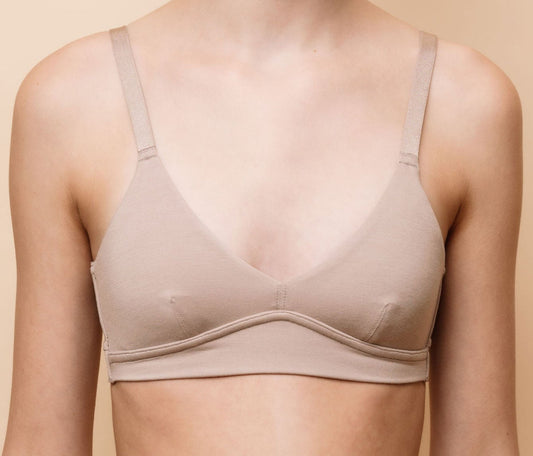 The Evie Bra - Eggshell Taupe